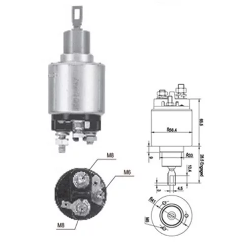 Elektromagnetický spínač pre štartér MAGNETI MARELLI 940113050558
