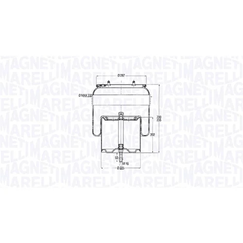 Mech pneumatického pruženia MAGNETI MARELLI 030607020260