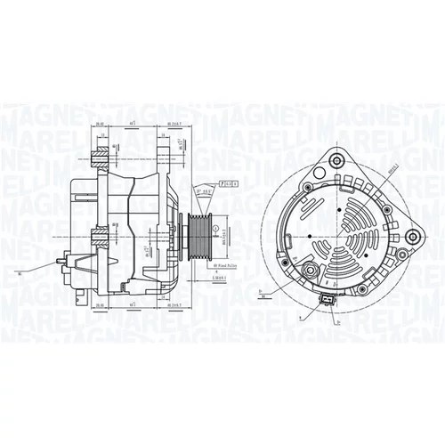 Alternátor MAGNETI MARELLI 063733837010