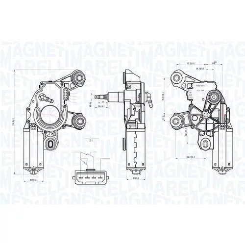 Motor stieračov MAGNETI MARELLI 064074800010