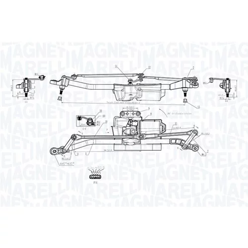 Systém čistenia skiel 064352403010 (MAGNETI MARELLI) - obr. 1