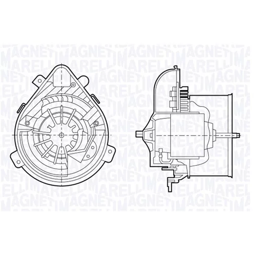 Vnútorný ventilátor MAGNETI MARELLI 069412695010