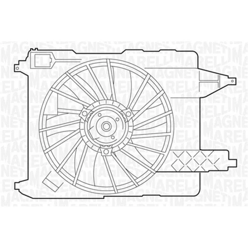 Ventilátor chladenia motora MAGNETI MARELLI 069422355010