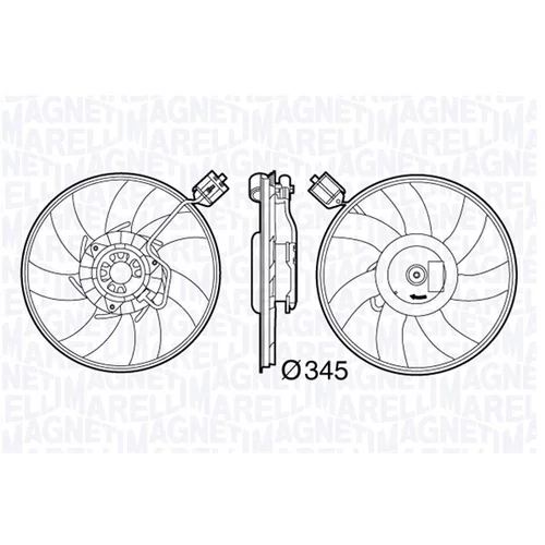 Ventilátor chladenia motora MAGNETI MARELLI 069422586010