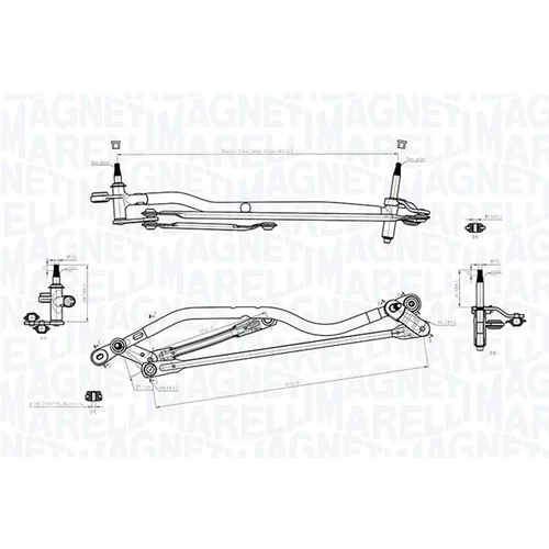 Mechanizmus stieračov 085570756010 (MAGNETI MARELLI) - obr. 1