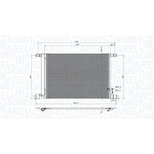 Kondenzátor klimatizácie MAGNETI MARELLI 350203010600