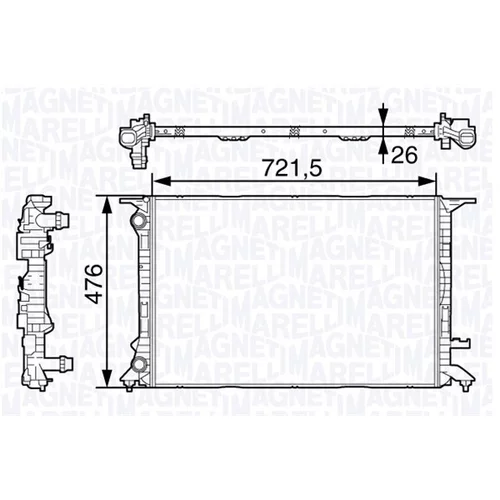 Chladič motora MAGNETI MARELLI 350213138400