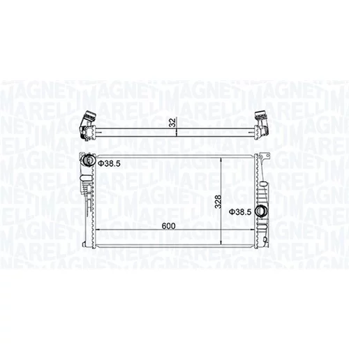 Chladič motora MAGNETI MARELLI 350213155100