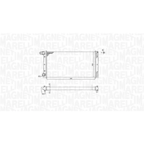 Chladič motora 350213168000 (MAGNETI MARELLI) - obr. 1