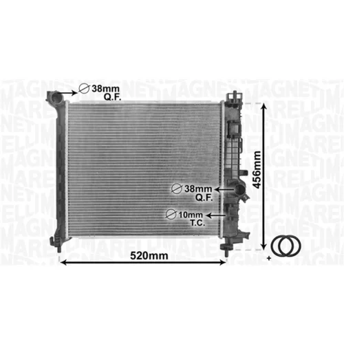 Chladič motora MAGNETI MARELLI 350213168800