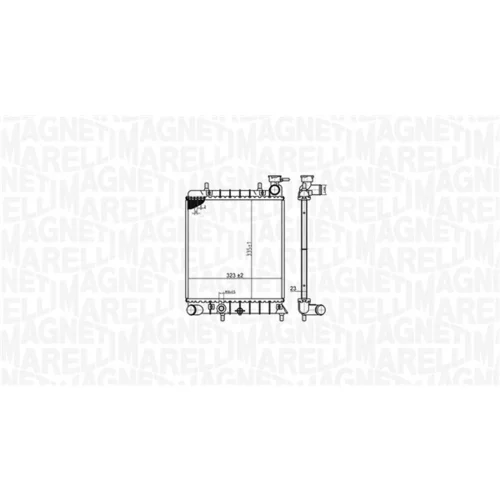 Chladič motora 350213174800 (MAGNETI MARELLI) - obr. 1