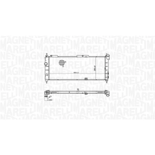 Chladič motora 350213175300 (MAGNETI MARELLI) - obr. 1