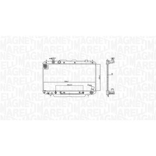 Chladič motora MAGNETI MARELLI 350213183200