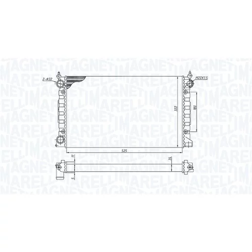 Chladič motora 350213189600 (MAGNETI MARELLI) - obr. 1