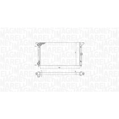 Chladič motora 350213190100 (MAGNETI MARELLI) - obr. 1