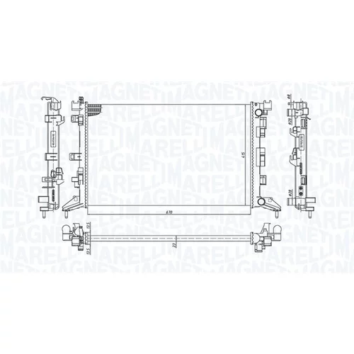 Chladič motora MAGNETI MARELLI 350213200300