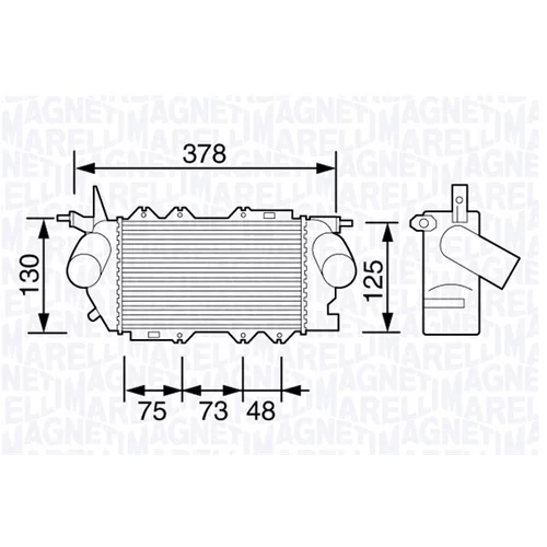 Chladič plniaceho vzduchu MAGNETI MARELLI 351319203490