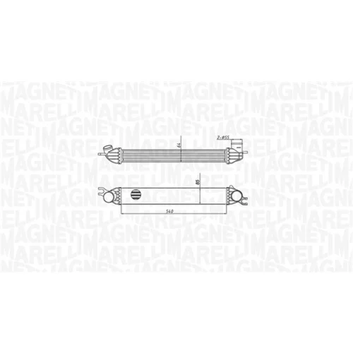 Chladič plniaceho vzduchu 351319204290 (MAGNETI MARELLI) - obr. 1