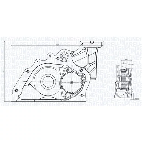 Olejové čerpadlo 351516000031 (MAGNETI MARELLI) - obr. 1