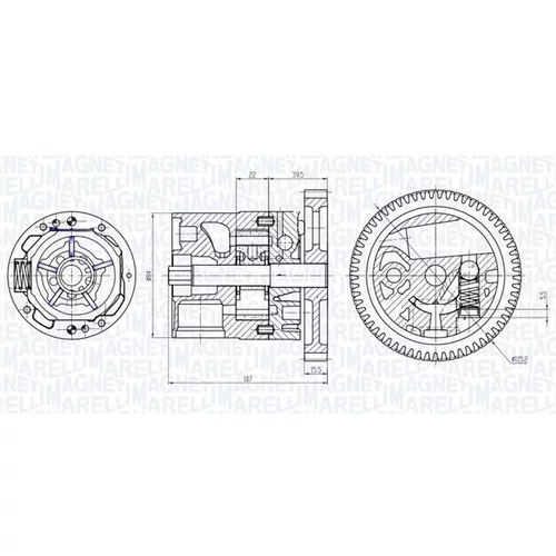 Olejové čerpadlo MAGNETI MARELLI 351516000040