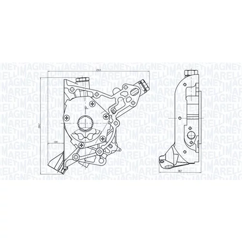 Olejové čerpadlo 351516000092 (MAGNETI MARELLI) - obr. 1