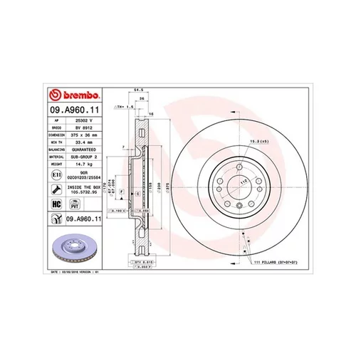 Brzdový kotúč MAGNETI MARELLI 360406122501