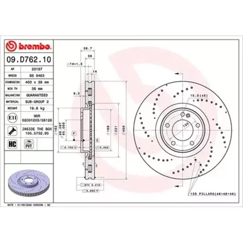 Brzdový kotúč MAGNETI MARELLI 360406171201