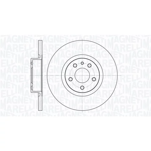 Brzdový kotúč MAGNETI MARELLI 361302040145