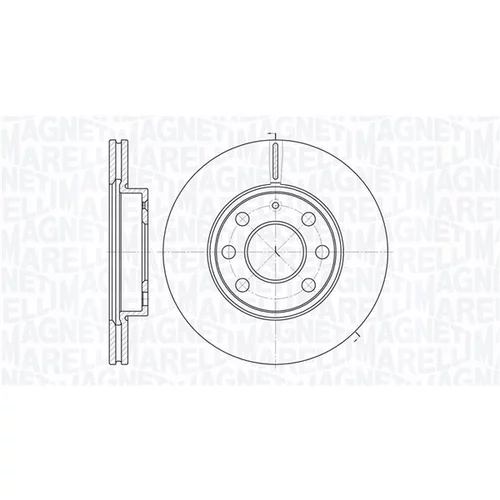 Brzdový kotúč MAGNETI MARELLI 361302040184