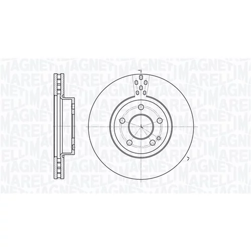 Brzdový kotúč MAGNETI MARELLI 361302040196