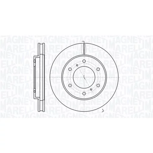 Brzdový kotúč MAGNETI MARELLI 361302040586