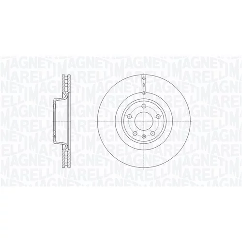 Brzdový kotúč MAGNETI MARELLI 361302040670