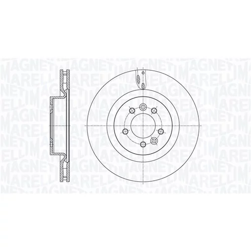 Brzdový kotúč MAGNETI MARELLI 361302040806