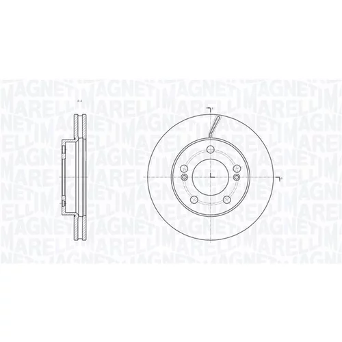 Brzdový kotúč MAGNETI MARELLI 361302040809