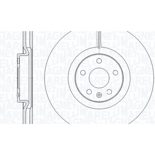 Brzdový kotúč MAGNETI MARELLI 361302040900