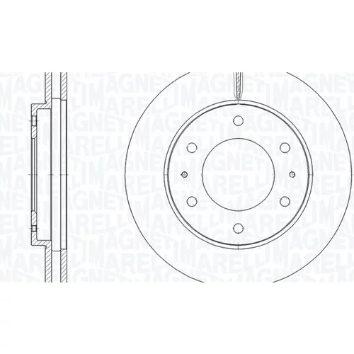 Brzdový kotúč MAGNETI MARELLI 361302040929