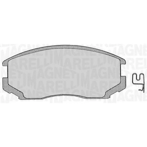 Sada brzdových platničiek kotúčovej brzdy MAGNETI MARELLI 363916060333