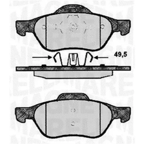 Sada brzdových platničiek kotúčovej brzdy MAGNETI MARELLI 363916060572