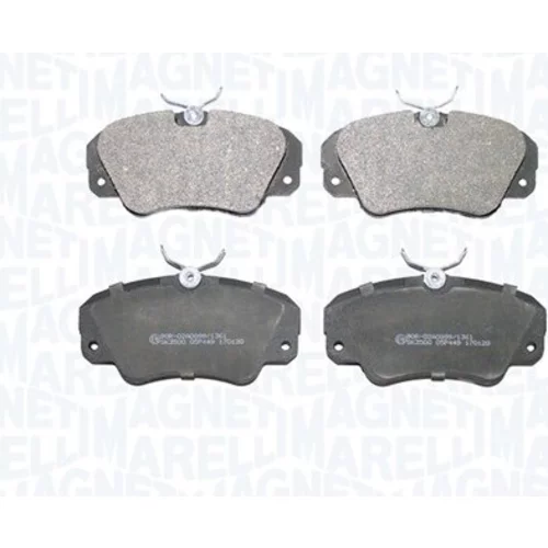 Sada brzdových platničiek kotúčovej brzdy MAGNETI MARELLI 363916061152