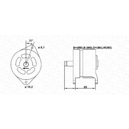 Alternátor MAGNETI MARELLI 943355232010