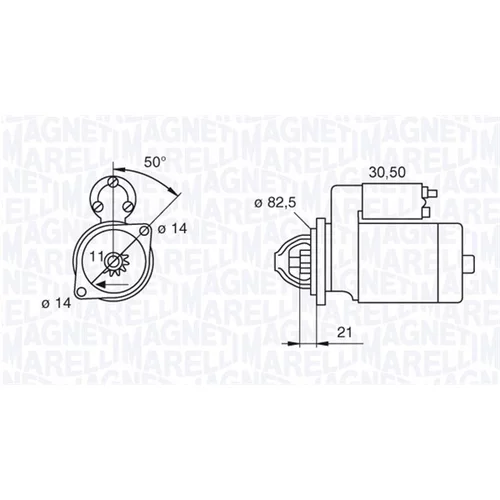 Štartér MAGNETI MARELLI 063207138010