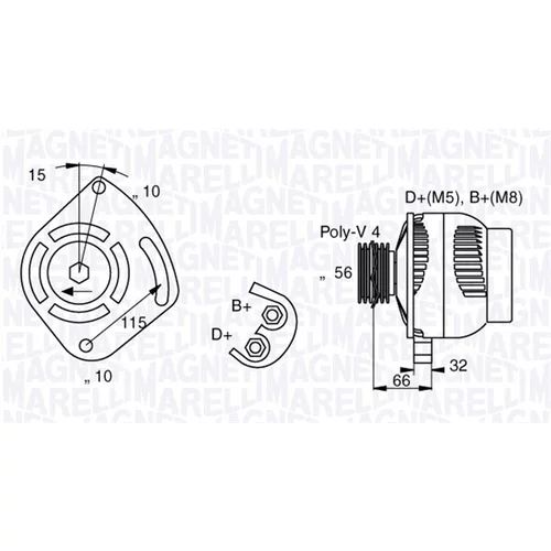 Alternátor 063377012010 (MAGNETI MARELLI)