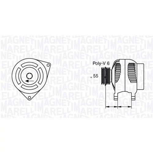 Alternátor MAGNETI MARELLI 063377429010