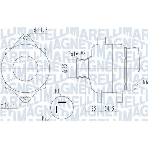 Alternátor MAGNETI MARELLI 063731706010