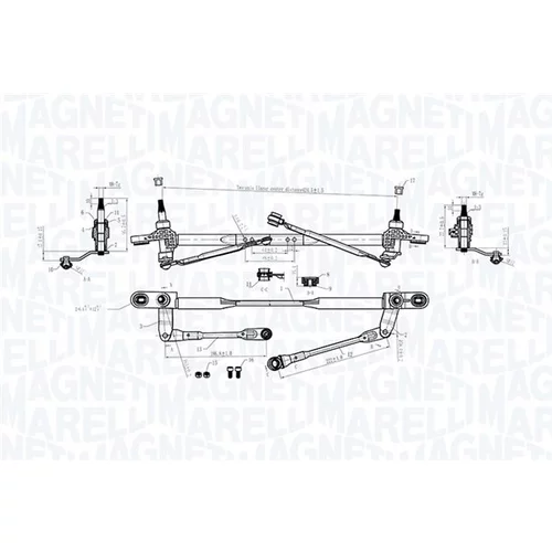 Mechanizmus stieračov 064011002010 (MAGNETI MARELLI) - obr. 1