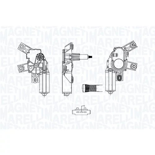 Motor stieračov MAGNETI MARELLI 064076700010