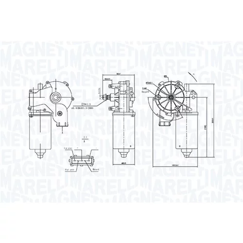 Motor stieračov 064360900010 (MAGNETI MARELLI) - obr. 1