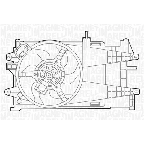 Ventilátor chladenia motora MAGNETI MARELLI 069422022010