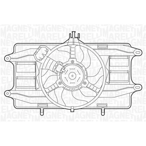 Ventilátor chladenia motora MAGNETI MARELLI 069422023010