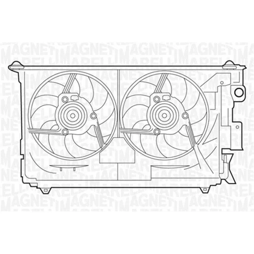 Ventilátor chladenia motora 069422383010 (MAGNETI MARELLI)